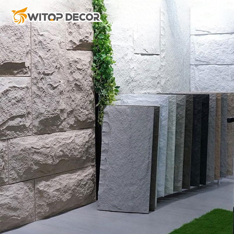 Polyurethane Beauty Cheap Decor Stone Coating Design Stone Wall Interior and Exterior PU Wall Panel