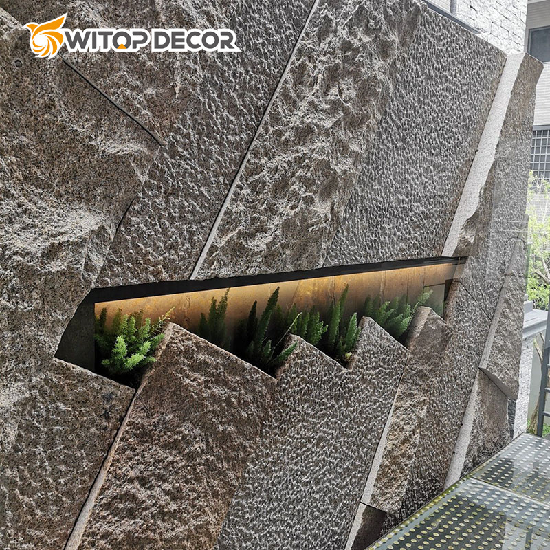 DIY Lightweight Big Size Beige Cream Grey Black Wall Thin Slate Stone Flexible Panel Facade Veneer