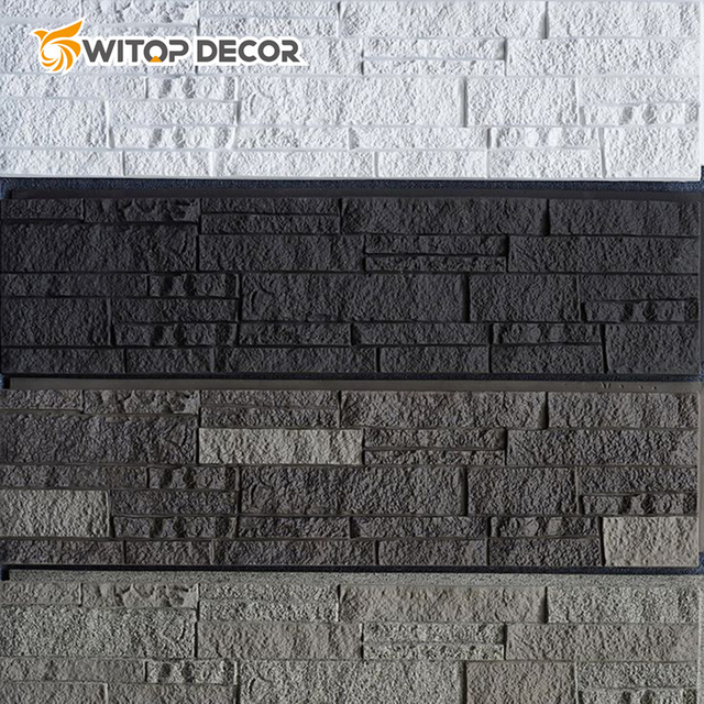 Different Sizes PU Stone Artificial Rock Panels 3D Mushroom Stone
