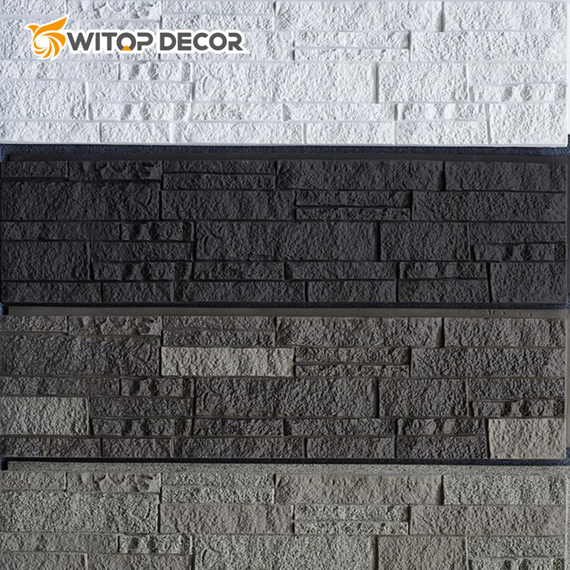Different Sizes PU Stone Artificial Rock Panels 3D Mushroom Stone