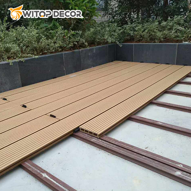 New Co-Extrusion Outdoor Anti-Mite WPC Deck Wood-Plastic Composite Deck