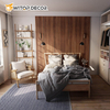 3D Indoor Decor Grille Fluted Solid Wood Wall Panels for TV Background Decor