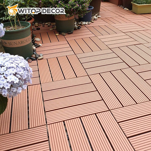 150*25mm Co-Extrusion Groove Recycled Waterproof WPC Decking with Sanding