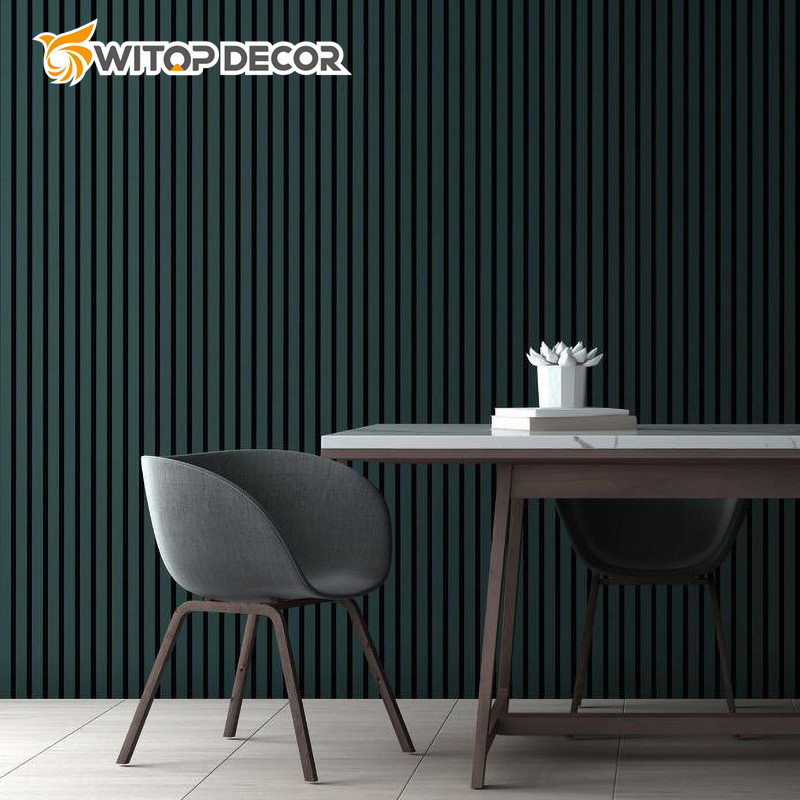 DIY 21mm Natural Walnut and Oak Acoustic Slat Wood Wall Panels for Home