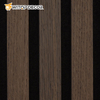 DIY 21mm Natural Walnut and Oak Acoustic Slat Wood Wall Panels for Meeting Room