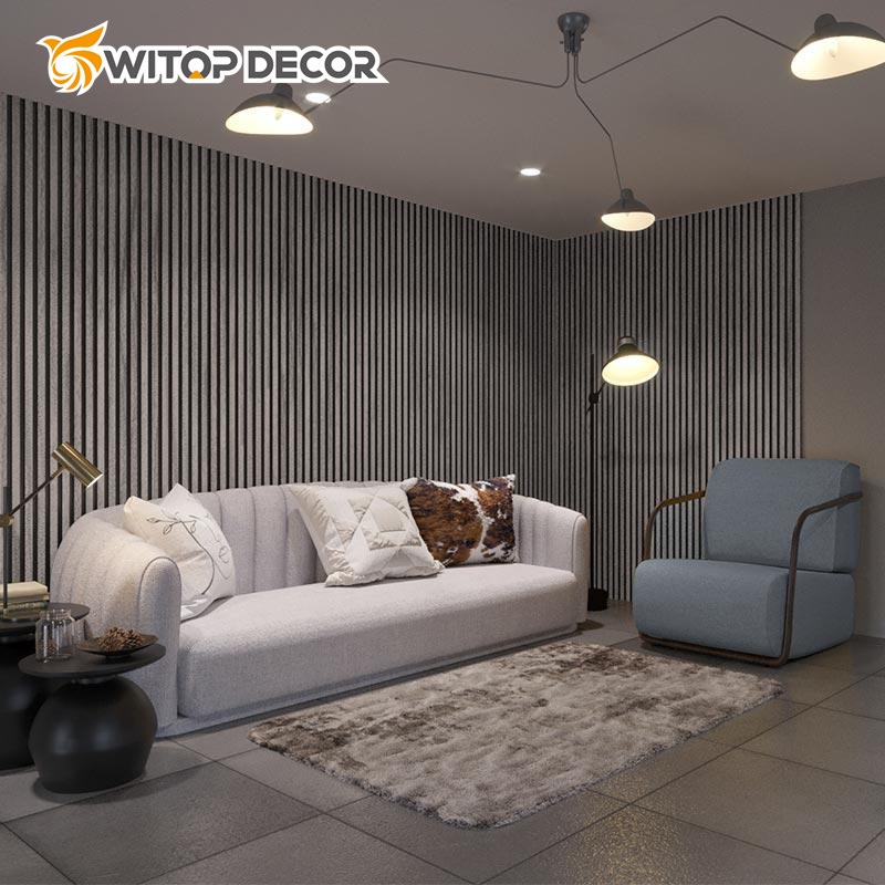 Wholesale Customizable Fireproof MDF Conference Room Grooved Acoustic Panel