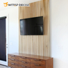 Acoustic Wooden Slat Panel, Natural Slat Soundproof Home, Office, or Studio.