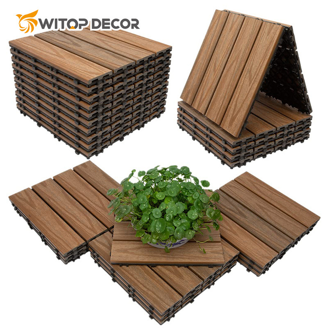 Outdoor Portable Co-Extrusion WPC Decking Board for Outdoor Swimming Pool