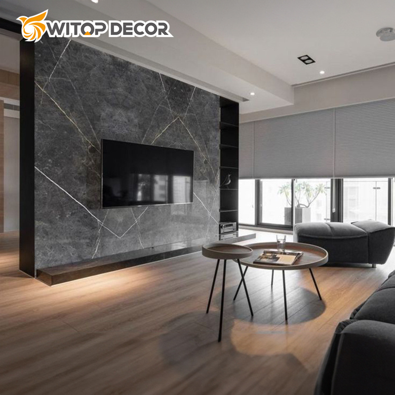 3mm PVC Marble Sheet UV Wall Panel for Interior Decoration