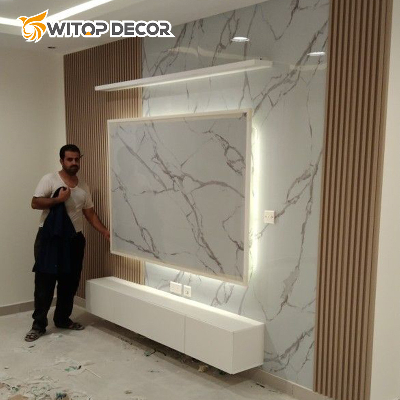 Cost-Effective High Glossy PVC Marble Sheet with High Quality