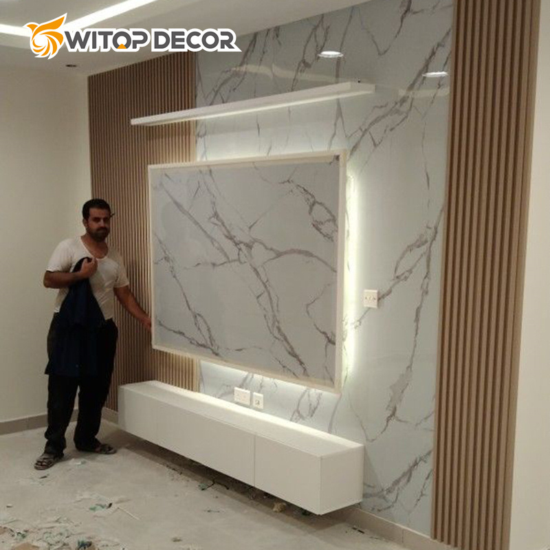 Cost-Effective High Glossy PVC Marble Sheet with High Quality