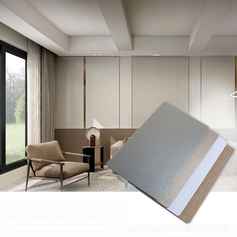 Hotel Decoration Wood Veneer Wall Panel Paint-Free Bamboo Charcoal Ecological Board