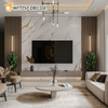 Good Scuff Resistance Waterproof UV Interior Wall Decorative UV Marble Sheet PVC Wall Panels