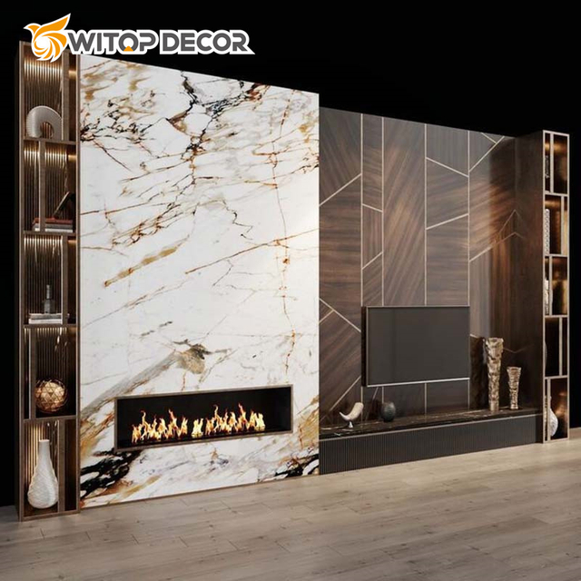 Hot Sale 1220*2440*3mm PVC 3D Panel UV Marble Alternative Sheet