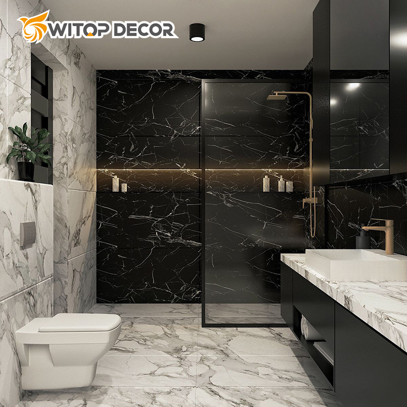 Durable Customized Interior Decoration PVC Wall Panels Marble Sheet Board