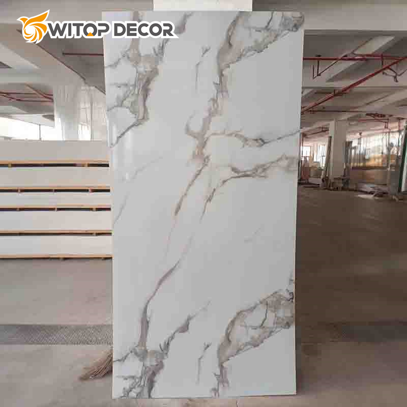 Luxury PVC UV Panel Wall Boards 3D UV Marble Sheet for Wall Decoration