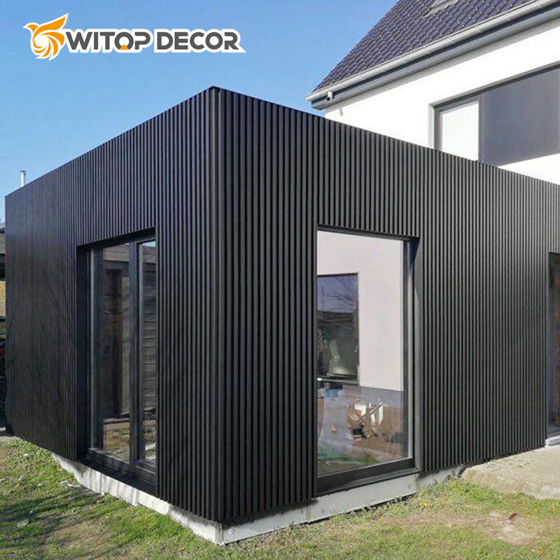 Wooden Look House Siding WPC Wood Composite Exterior Wall Cladding