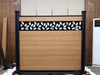 Wood Plastic Composite WPC Privacy Fence Custom Fence Windbreak Fencing Mesh