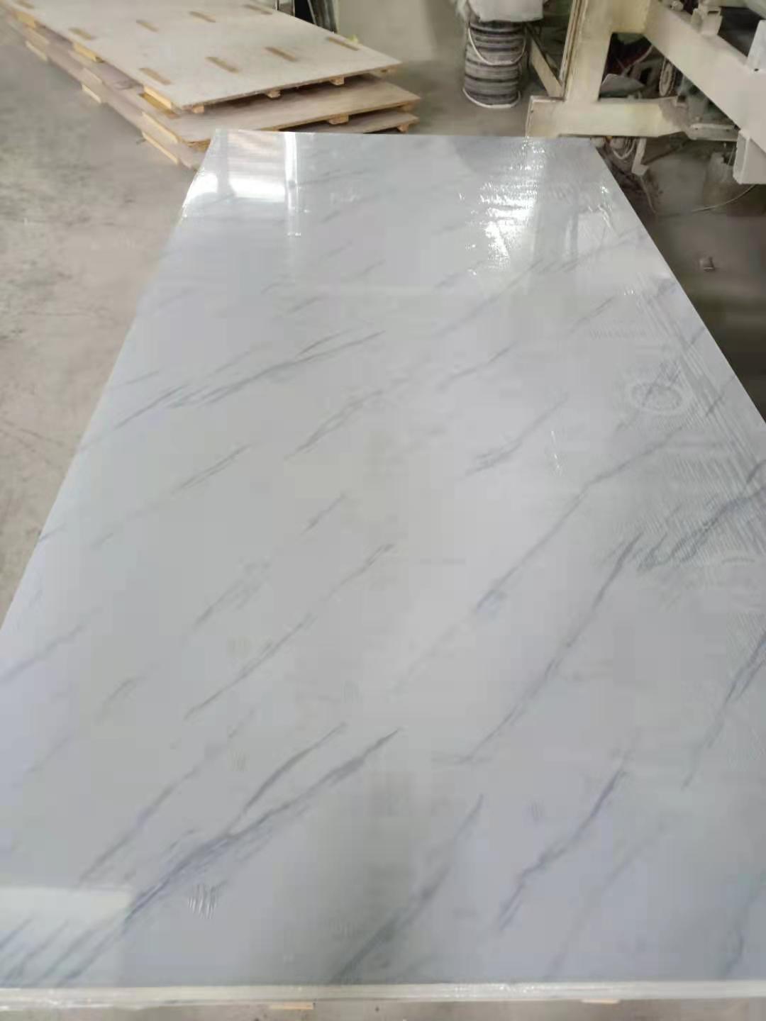 4*8 High Quality Waterproof UV Coated PVC Marble Sheet Decorative Board with Fancy Design