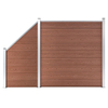 Garden Fence Panels Composite Fence Trellis Laser Cut Aluminum Fencing Wall WPC Decorative Garden Fence