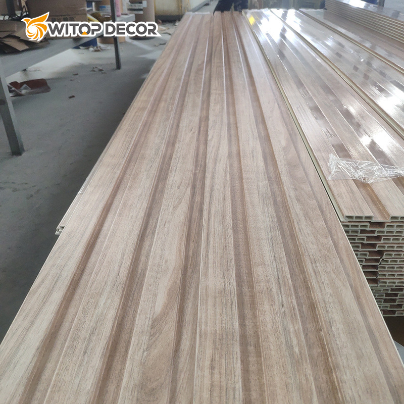 WPC Fluted Panel with Smooth and Glossy Surface