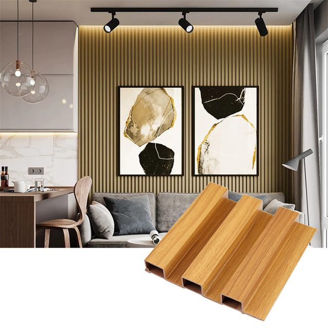 5%off China Supplier Good Price for The PVC and Wood Wall WPC Wall Panel WPC Wall Board Restaurant Office Decorative Panel