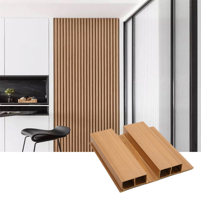 China Supplier Water Proof Wood and Plastic Composite WPC Fluted Wall Panel