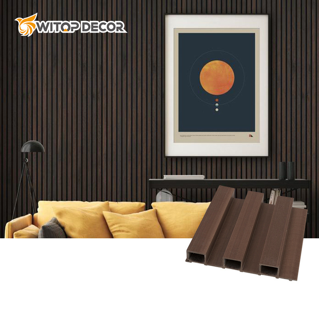 Environmental Protection Hollow Core High Quality Prefabricated Building Insoul Wood Grain WPC Fluted WPC PVC Wall Board