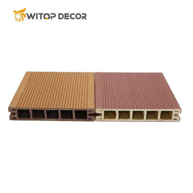 Fire Proof Hollow Decking Wood Outdoor WPC Deck Deckings Oak Flooring