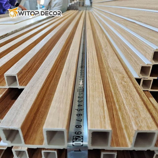 Easy Clean Easy Installation Eco-Friendly Fire Rated High Quality Indoor Decoration Insoul WPC Fluted WPC PVC Wall Panel