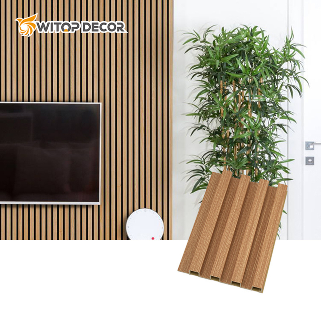 Interior Decoration Wood Texture Tongue and Groove Strip Wave Insoul WPC PVC Wall Board