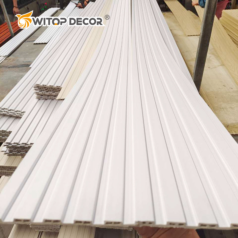PVC Wall Panel Waterproof Boards Wood Slat Wall Panel WPC Wall Panel for Interior Decoration