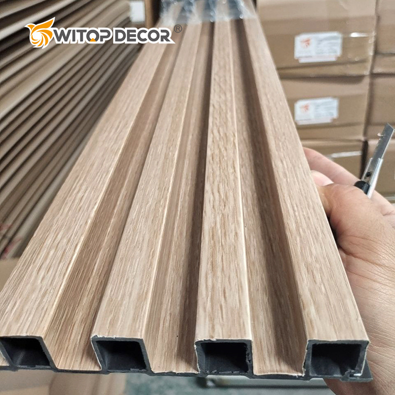 Factory Manufacture Fireproof Waterproof 3D WPC Wall Panel Decorative WPC Cladding