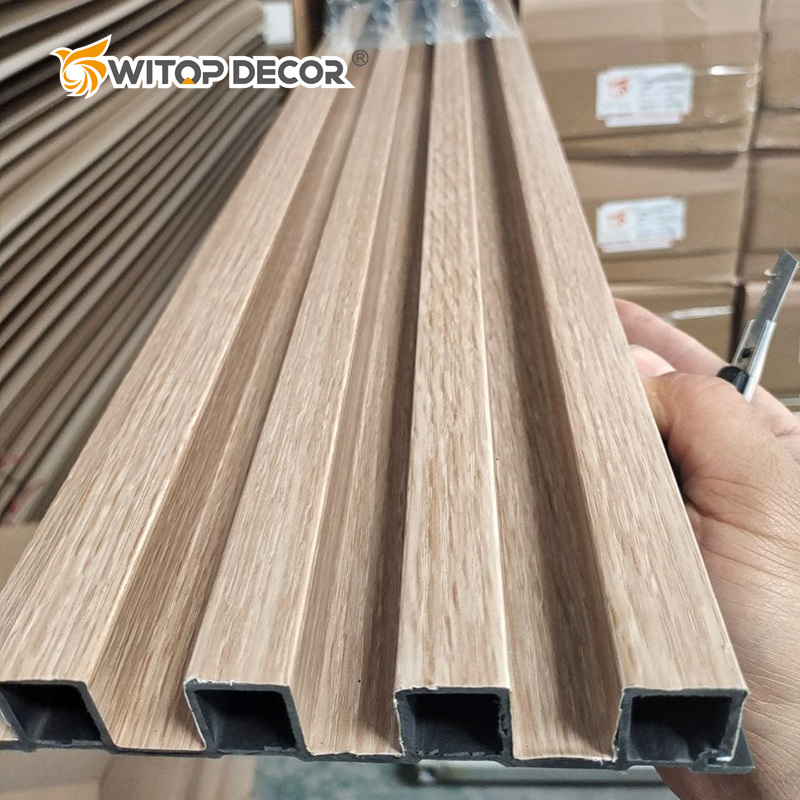 Factory Manufacture Fireproof Waterproof 3D WPC Wall Panel Decorative WPC Cladding
