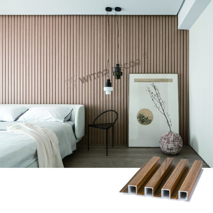 Art Bedroom Wooden Grain WPC Wall Panel