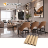 Sound-Absorbing TV Background PVC Quick Install Wood Wall Coating Panels