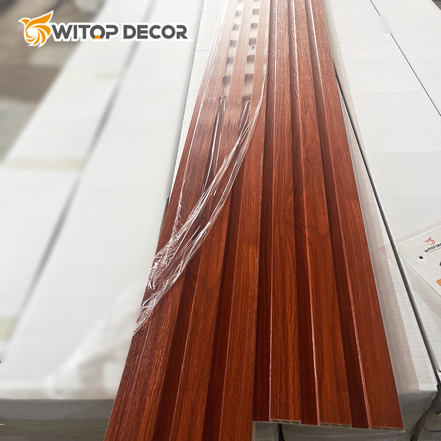 Wholesale Indoor Decoration Wood Composite Fluted WPC Wall Panel