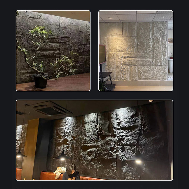 Decorative Luxury PU Mushroom Stone Simulation PU Wall Stone