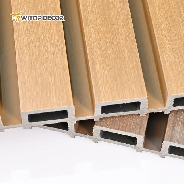 Building Material Wood Grain 3D Embossed WPC Wall Panel