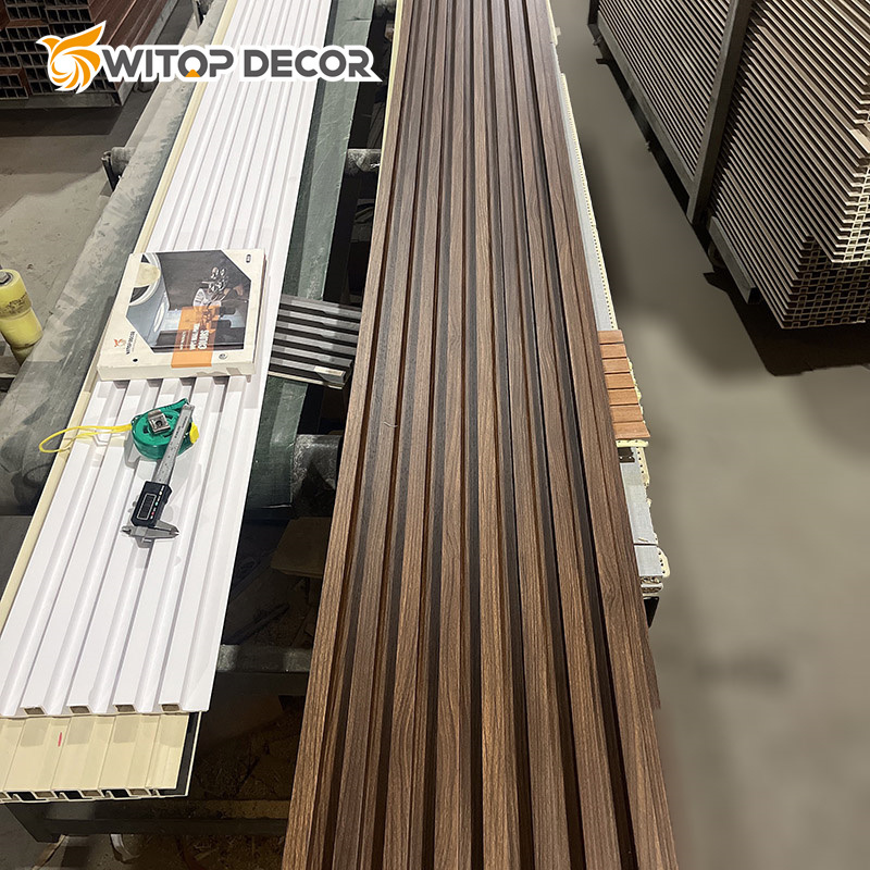 Art Bedroom Slat Wood Fiber WPC Wall Panel