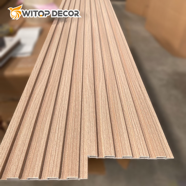 Fireproof Building Material Four-Slot WPC Wall Panel