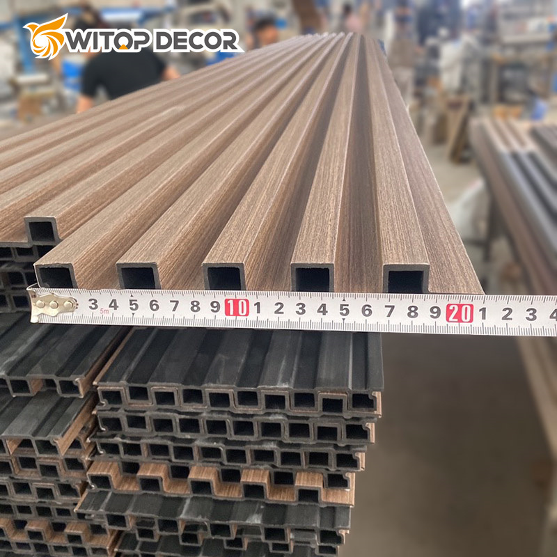 Hollow Wood 3D Design Wall Boards WPC Wall Panel