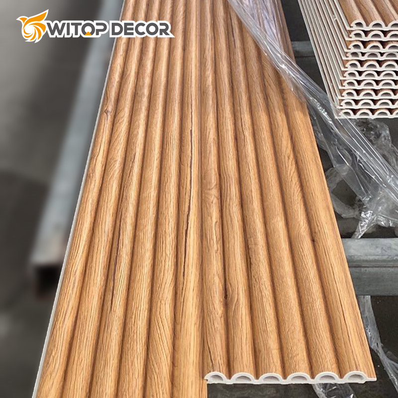 Decorative WPC Wood Plastic Composite WPC 3D Wall Panels