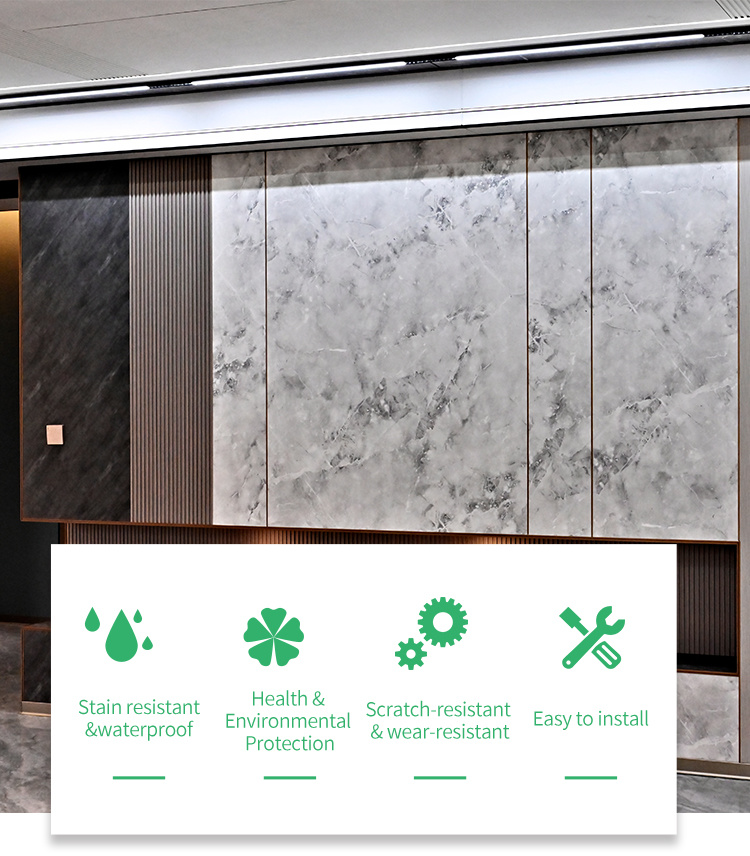 WPC Bamboo Charcoal Wood Veneer