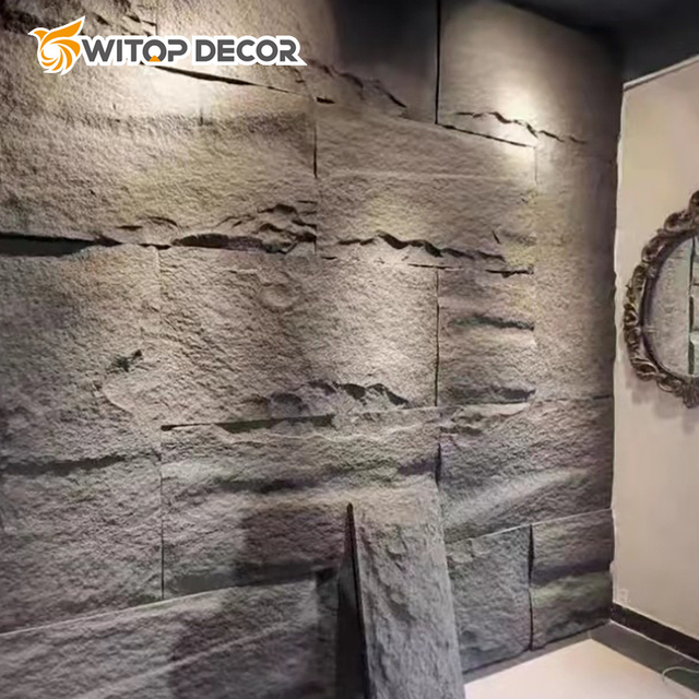 Antique Style PU Stone Wall Panels Exterior Wall Decoration