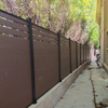 Dark Gray Building Material WPC Outdoor Railing Garden Fence