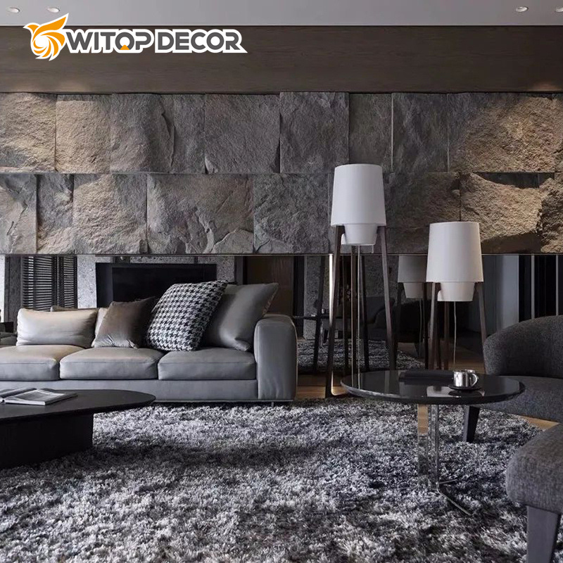 PU Decorative Wall Panel Feather Effect Interior Modern Design