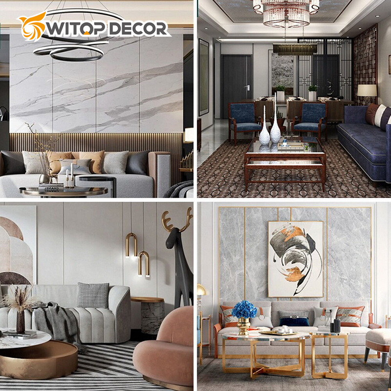 3D Design Home Decoration UV Marble Board PVC Marble Sheet for Wall