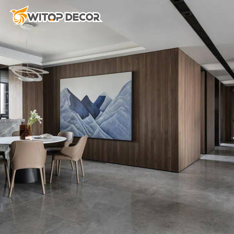 Witop WPC China Factory Price WPC Carbon Crystal Wall Panel Metal Veneer Bamboo Charcoal Board