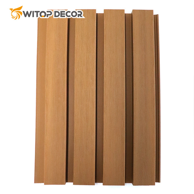 Popular 2023 New WPC Wooden Plastic Composites PVC Corrugated Wall Cladding Sheet Panel
